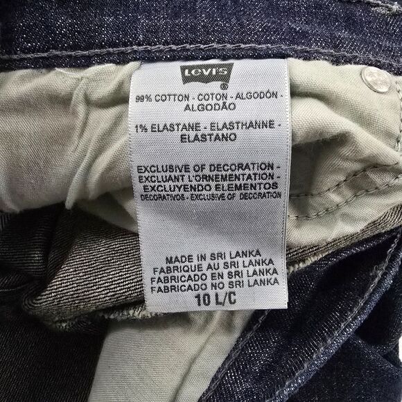 Levi's 515 boot cut jeans blue denim 10 womens dark wash 4634 - Picture 11 of 12